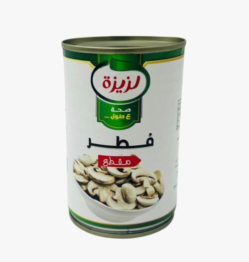 فطر مقطع 400 غم لزيزة مصفى 230غم 24/1