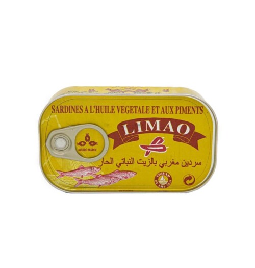 سردين ليماو 125 غم (حار) مصفى90غم 50/1