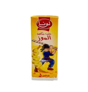 حليب لونا 200 مل بطعم الموز كرتونة 18/1