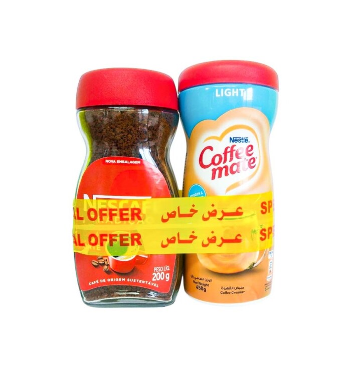 عرض كافي ميت لايت 450غم+نسكافية 200غم6/1