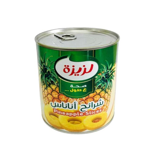 اناناس لزيزة (شرائح) 850غم مصفى490 24/1